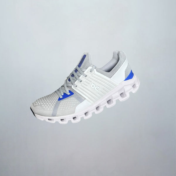 The ON Running cloudswift 2.0 Glacier Blue are back. These are some of the rarest activewear trainers on the market.