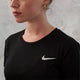 The Nike miler black 2.0 T-shirt is perfect for running.