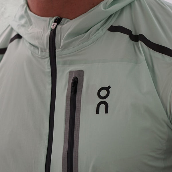 The ON Running weather jacket is an excellent choice of running coat.