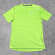 This Nike miler 1.0 in a kiwi colourway is a high quality activewear T-shirt.