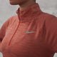 The Nike element half zip in the peach colourway is an elite half zip, and perfect for running.