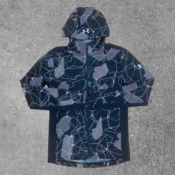 UA storm jacket in the black and grey print is one of Techfits most exclusive jackets! 