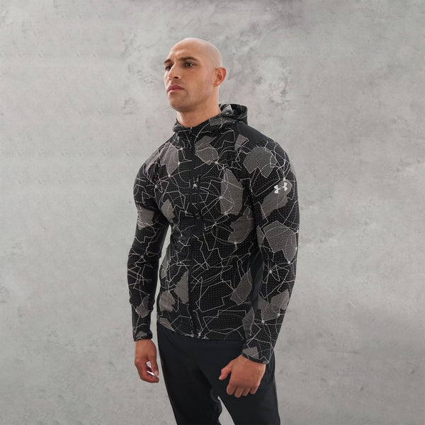 UA storm jacket in the black and grey print is one of Techfits most exclusive jackets! 