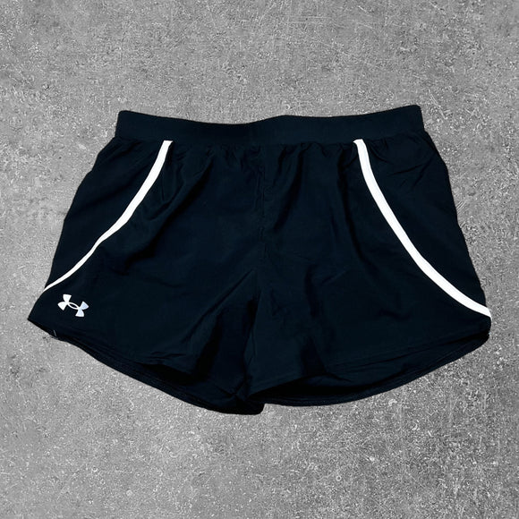 The UA fly shorts in black are on sale now with a superb offer.