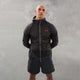 UA rain jacket in black is a high quality coat that is commonly used for running.