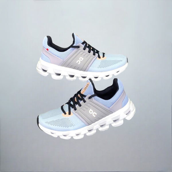 The ON Running Cloudswift in the heather fade colourway is a high quality activewear trainer.