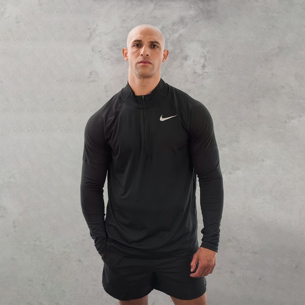 The Nike Element Half Zip in the black colourway is an elite half zip, and is perfect for running.