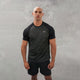 UA tech t-shirt in dark grey colourway is worn by lots of people in gyms.