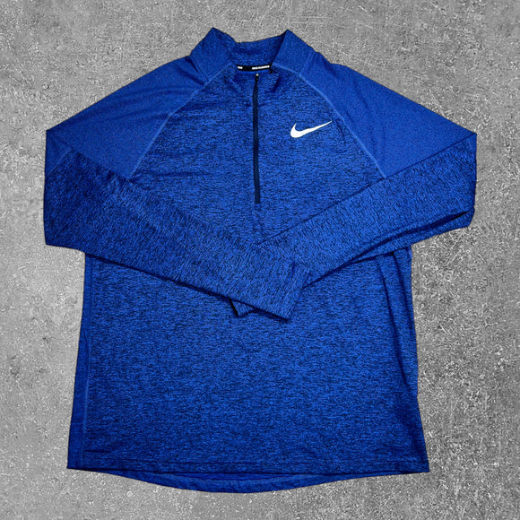 The Nike Element Half Zip in the blue colourway is an elite half zip, and is perfect for running.