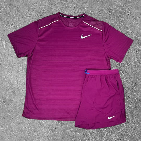 This Nike miler set in Luxury Sangria is an exclusive piece of activewear.