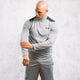 The UA heatgear 1/4 zip set in grey is a perfect gym set.