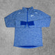 The Nike Therma-fit Repel Element Half Zip in the lapis blue colourway is an elite half zip, and is perfect for running.