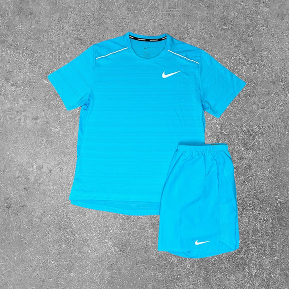 The Nike Miler 1.0 Set in the baltic blue colourway is one of the rarer sets at our sportswear store.