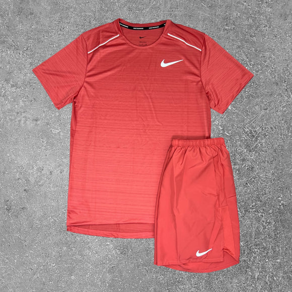 The Nike Miler 1.0 set in adobe red must be one of the most popular sportwear sets on the market right now.